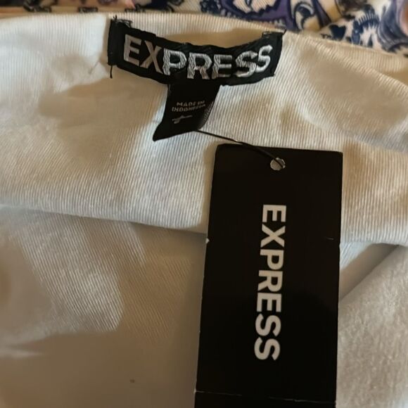 EXPRESS Paisley  halter dress - Picture 6 of 7